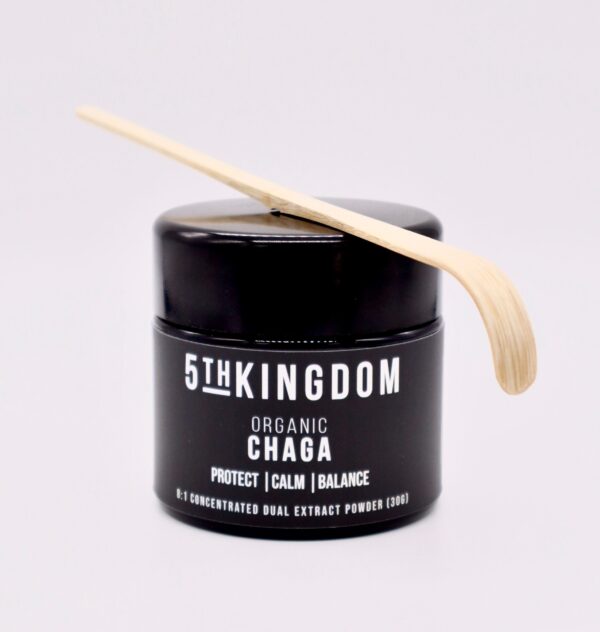 Our 100% pure, dual extracted Chaga powder uses whole & wild-crafted mushroom fruiting bodies.